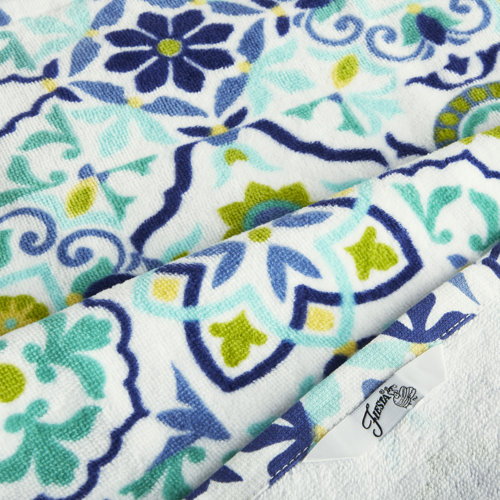 Fiesta Worn Tiles Kitchen Towels Set & Reviews Wayfair